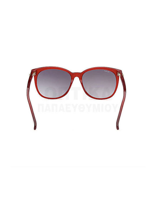 Max Mara Prism1 Unisex Sunglasses with Red Plastic Frame and Gray Gradient Lens MM 0022 66B