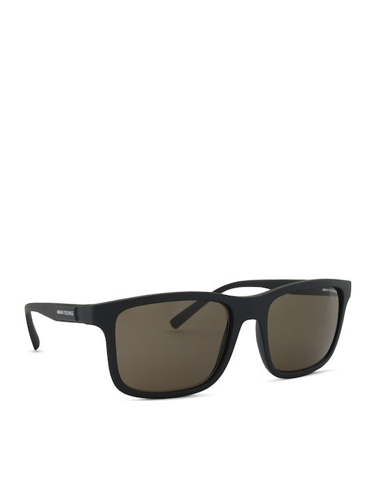 Armani Exchange Unisex Γυαλιά Ηλίου με Μαύρο Κοκκάλινο Σκελετό και Γκρι Φακό AX4145S 807873