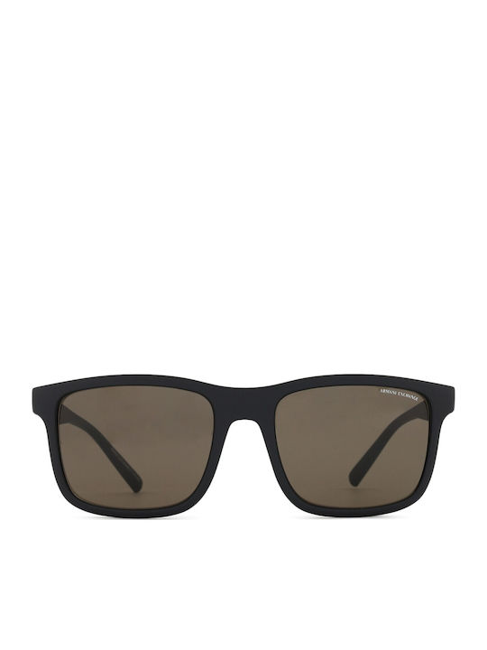 Armani Exchange Unisex Γυαλιά Ηλίου με Μαύρο Κοκκάλινο Σκελετό και Γκρι Φακό AX4145S 807873