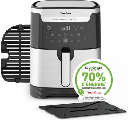 Moulinex Easy Fry & Grill Heißluftfritteusen 6.5lt Silber