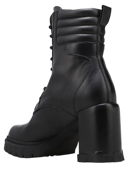 Voyage V Leder Stiefeletten Damen Schwarz
