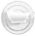 Emfasi Silver Porcelain Dinnerware Set 44pcs