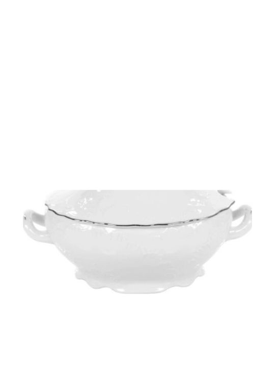 Emfasi Silver Porcelain Dinnerware Set 44pcs
