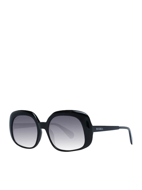 Max & Co Women's Sunglasses with Black Plastic Frame and Black Gradient Lens MO0018 01B