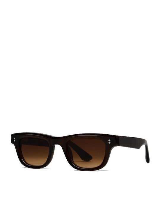 Chimi 08 Women's Sunglasses with Brown Plastic Frame and Brown Lens