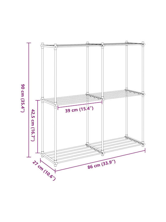 Βιβλιοθήκη Λευκό 43x27x90εκ.