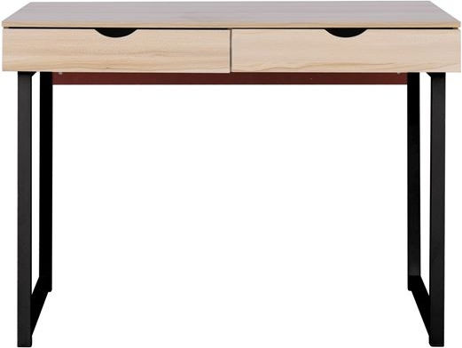 Schreibtisch Maple Holz Beige mit Metallbeinen 100x48x75cm EΟ403,2