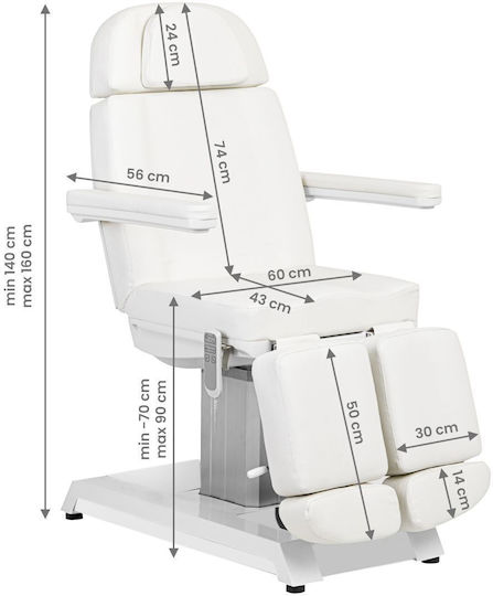 Bed Beauty Chair with Adjustable Height
