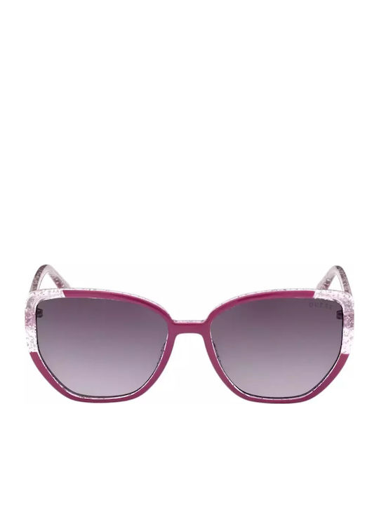 Guess Ochelari De Soare Pentru Femei Cu Ramă Violet Din Plastic Și Lentile Gri GU7882 81B