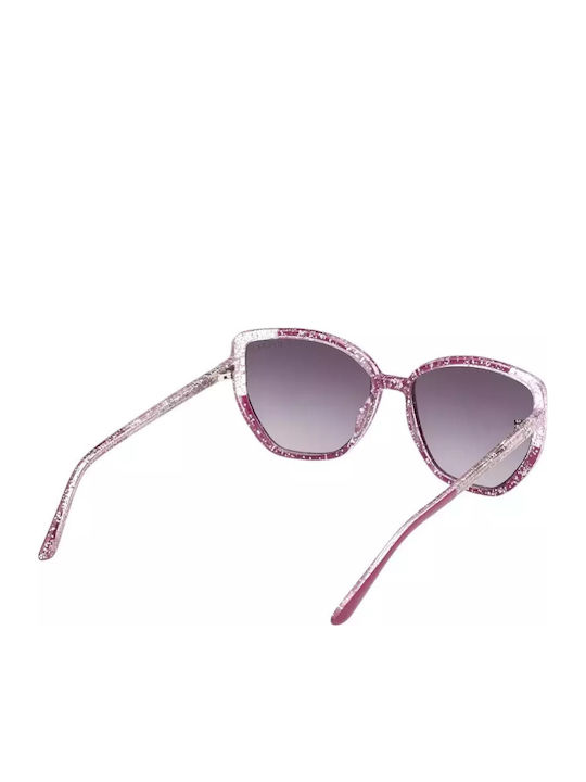 Guess Ochelari De Soare Pentru Femei Cu Ramă Violet Din Plastic Și Lentile Gri GU7882 81B