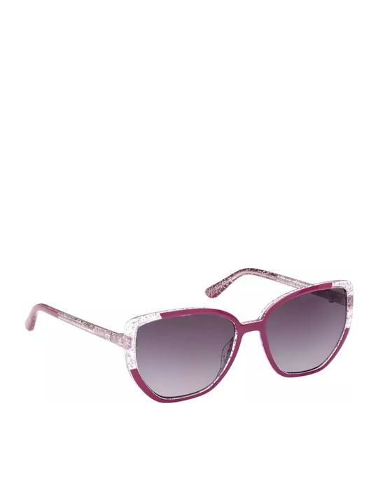 Guess Ochelari De Soare Pentru Femei Cu Ramă Violet Din Plastic Și Lentile Gri GU7882 81B