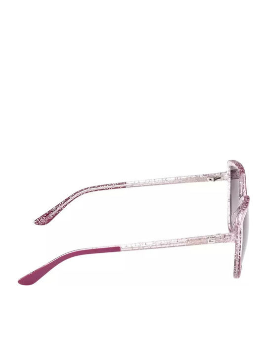 Guess Ochelari De Soare Pentru Femei Cu Ramă Violet Din Plastic Și Lentile Gri GU7882 81B