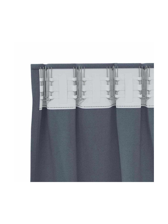 vidaXL vidaXL Vorhänge Verdunkelung Fenster mit Bleistiftfalten Grau 140x225cm