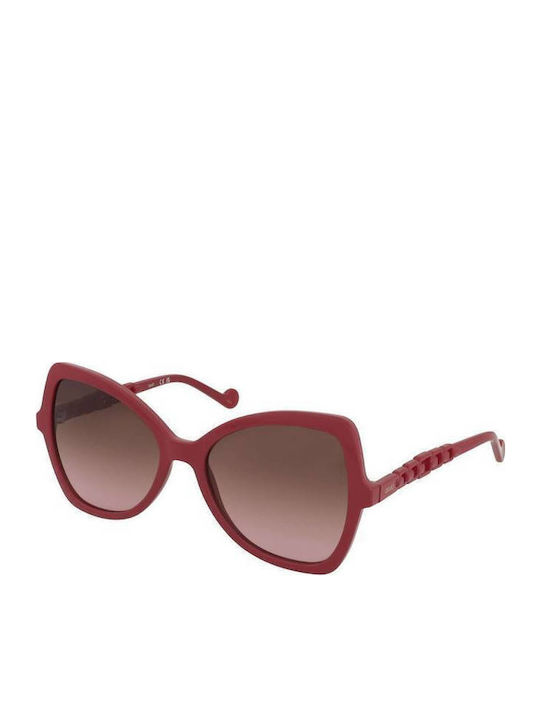 Liu Jo Women's Sunglasses with Pink Plastic Frame and Pink Lens