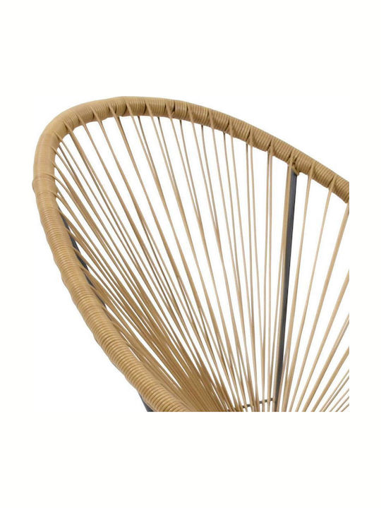 Outdoor-Sessel Rattan Morena Coffee 70x74x85εκ.