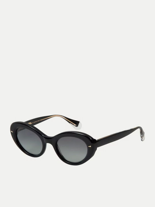 Gigi Barcelona Giulietta Women's Sunglasses with Black Plastic Frame and Black Gradient Lens 6654/1