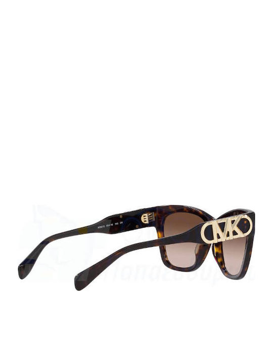 Michael Kors Empire Square Women's Sunglasses with Brown Tartaruga Plastic Frame and Brown Gradient Lens MK2182U 300613