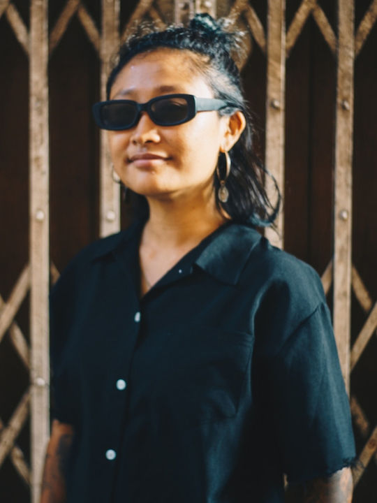 Chpo Nicole Unisex Γυαλιά Ηλίου με Μαύρο Κοκκάλινο Σκελετό και Μωβ Φακό 16132TC