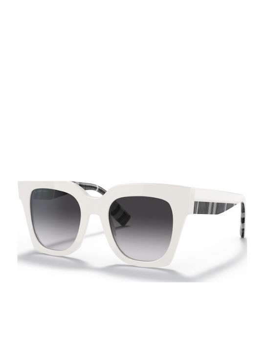 Burberry Kitty Women's Sunglasses with White Plastic Frame BE4364 39958G