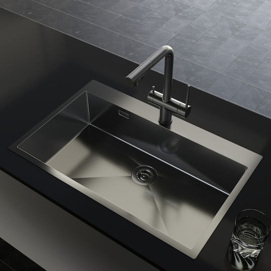 Helika Terra Ένθετος Inox Μ79xΠ50.5cm