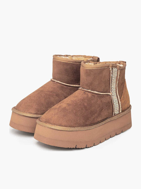 Cizme Copii din Suede Tabac maro