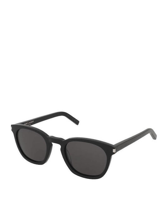Ysl Unisex Sunglasses with Black Plastic Frame and Black Lens SL28 002