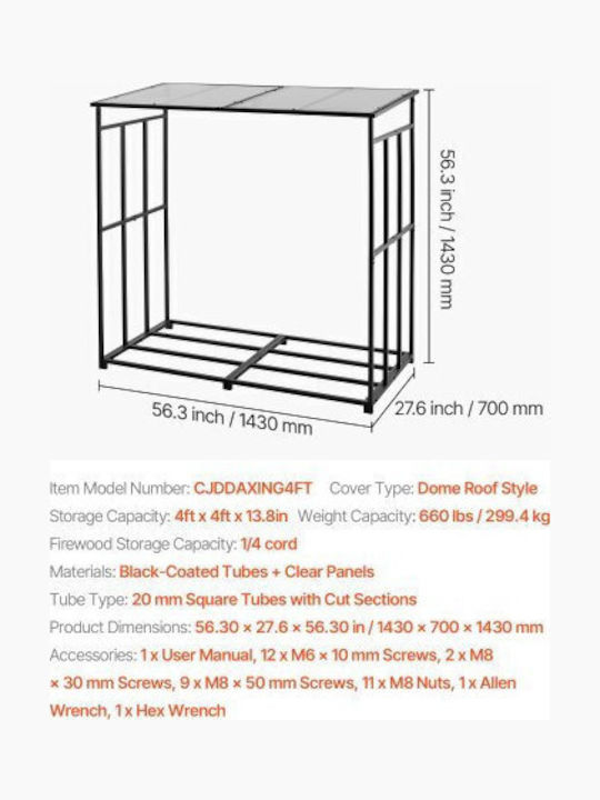 Vevor Wooden Shelf Wood Storage Black