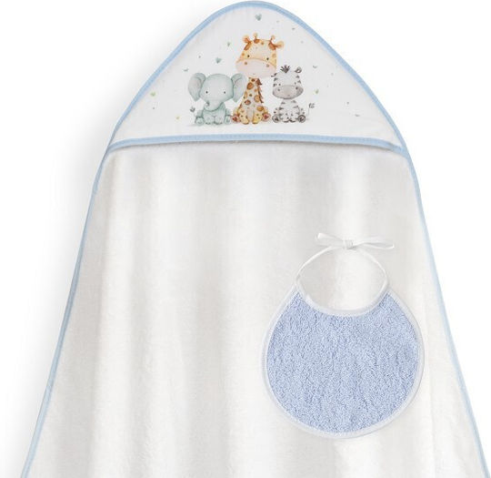 Interbaby Baby Bathrobe Hooded 100x100cm