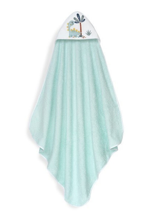 Interbaby Baby Hooded Towel Green 100x100cm