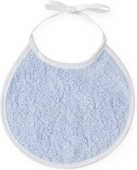 Interbaby Baby-Badetuch mit Kapuze Weiß-Blau 100x100cm