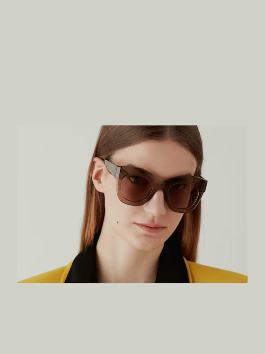 Gigi Barcelona Fiona Sunglasses Brown with Acetate Frame & Brown Lens Gigi Barcelona Fiona Sunglasses Brown with Acetate Frame & Brown Lens