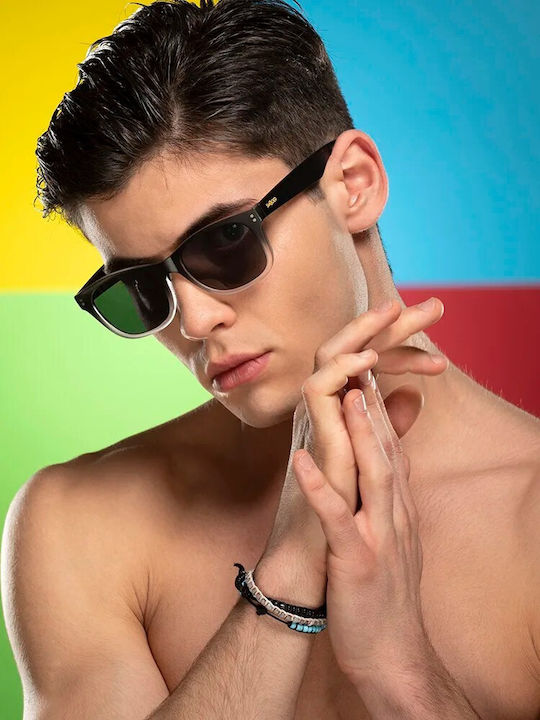 Smooder Unisex Sonnenbrille mit Braun Schildkröte Kunststoff Gestell und Braun Verlaufsfarbe Linse