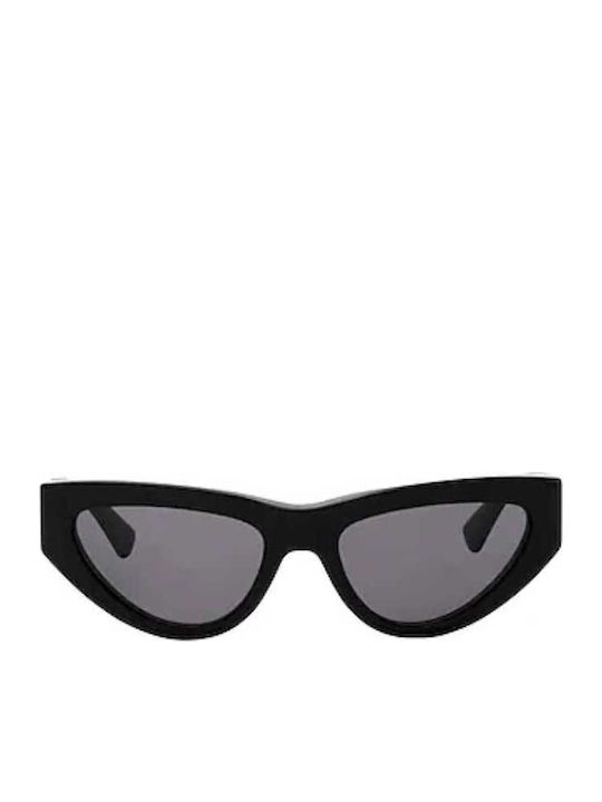 Bottega Veneta Women's Sunglasses with Black Plastic Frame and Gray Lens BV1176S 001