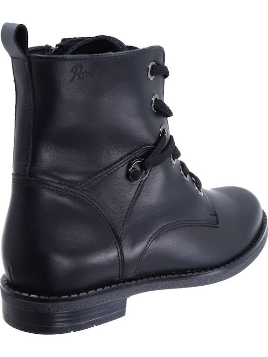 Leather Women's Ankle Boots Black