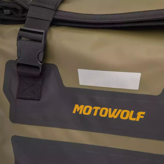 Motowolf Motorcycle Saddle Bags Set 30L in Green Color