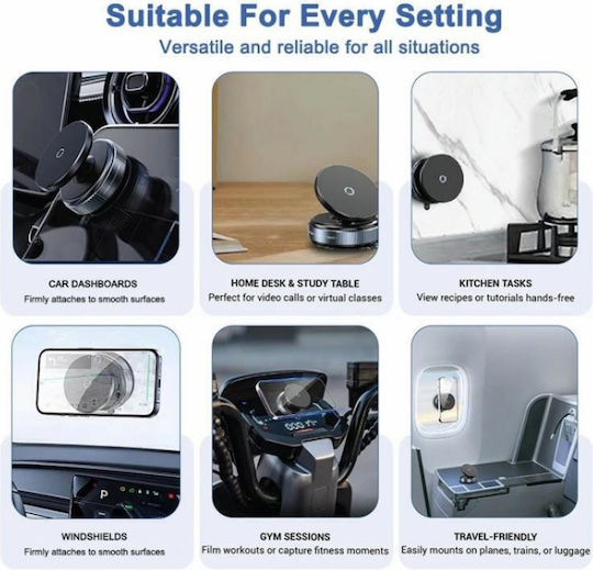 Car Mobile Mount with Magnet White