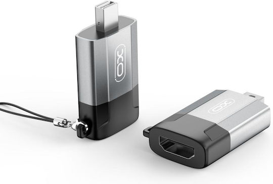 XO Konverter Mini-DisplayPort männlich zu HDMI weiblich Gray 1Stück NO-XO-851430
