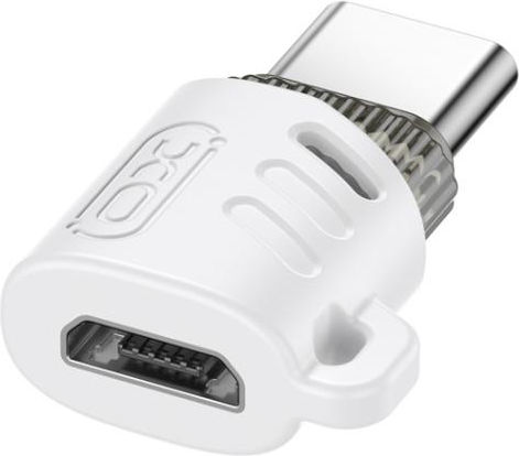 XO Μετατροπέας USB-C male σε micro USB female Λευκό 1τμχ NO-XO-851911