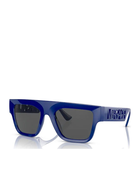 Versace Unisex Γυαλιά Ηλίου με Μπλε Κοκκάλινο Σκελετό και Γκρι Φακό
