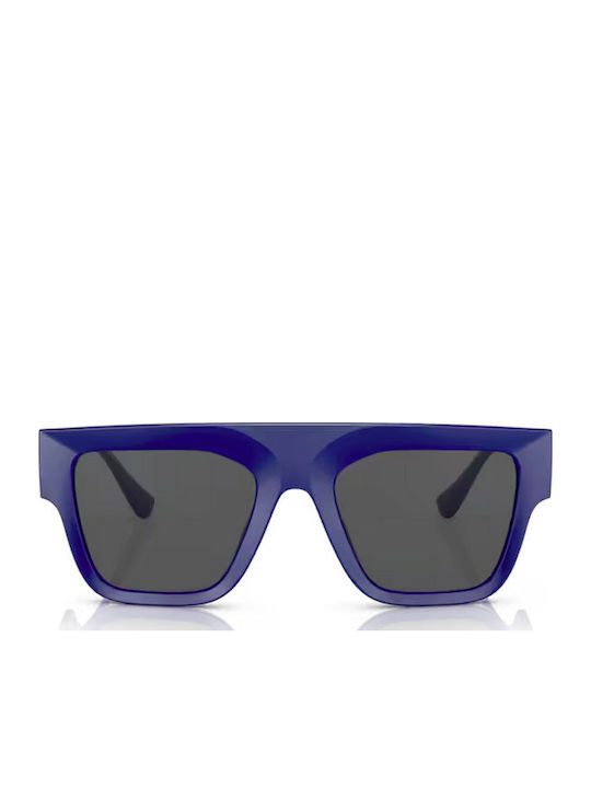 Versace Unisex Γυαλιά Ηλίου με Μπλε Κοκκάλινο Σκελετό και Γκρι Φακό