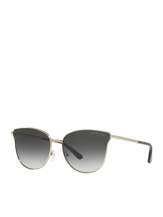 Michael Kors Salt Lake City Women's Sunglasses with Gold Metal Frame and Gray Gradient Lens MK1120 10148G