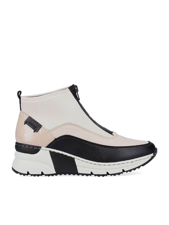 Stiefeletten Damen Beige
