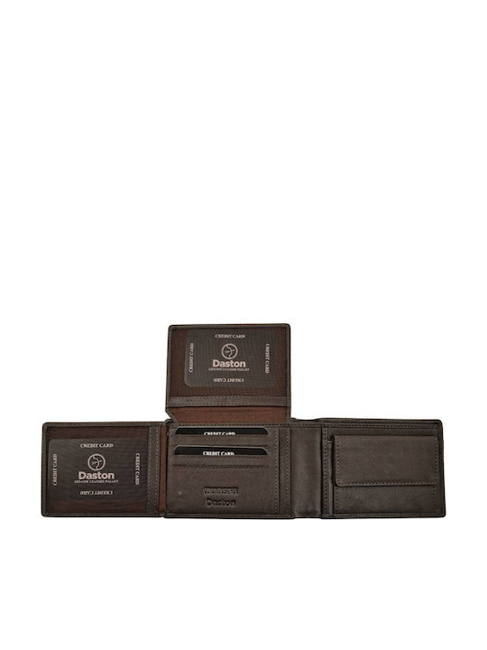 Leather Men's Wallet Classic with RFID Brown