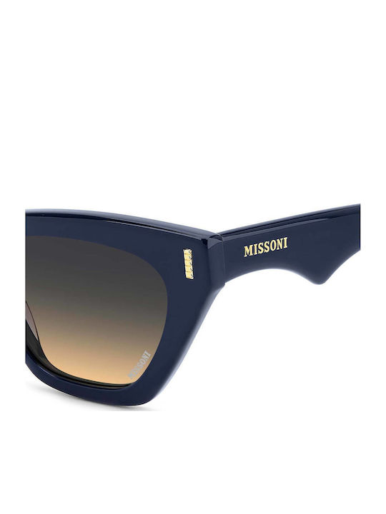 Missoni Women's Sunglasses with Blue Plastic Frame and Blue Gradient Lens MIS 0205/S 09V/GA