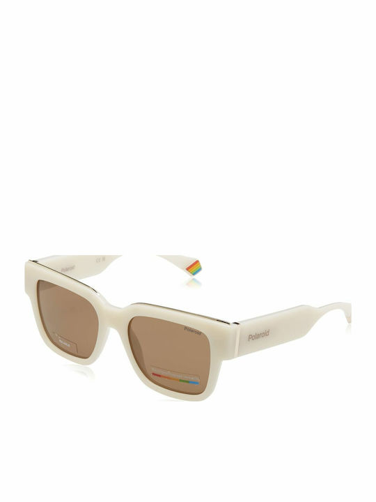 Polaroid Unisex Ochelari de soare cu Albastru Cadru și Maro Polarized Lentilă PLD6198/S SZJ/SP