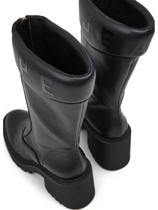 Women's Ankle Boots with Medium Heel Black