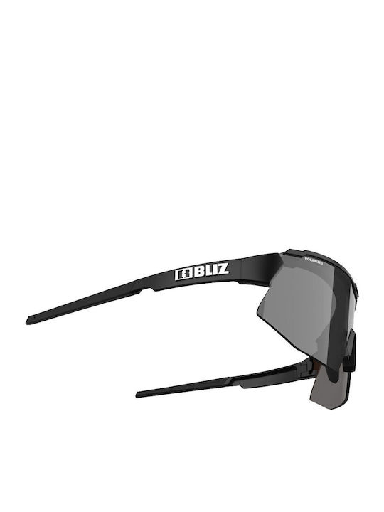 Bliz Breeze Unisex Sunglasses with Black Plastic Frame and Black Polarized Lens 52202-11