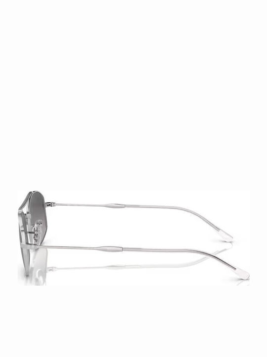 Ray Ban Unisex Sunglasses with Silver Metallic Frame and Grey Gradient Polarized Lenses RB3719 003/M3
