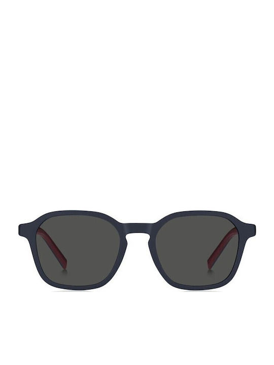 Tommy Hilfiger Unisex Sonnenbrillen mit Marineblau Horn umrandetem Rahmen und Gray Gläser TH2245/S PJP/IR