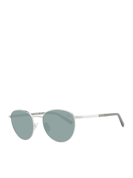 Timberland Men's Sunglasses with Gold Metal Frame and Green Mirror Lens TB9284 32R